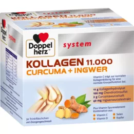 DOPPELHERZ Kolagenas 11.000 Curcuma+Ingw.system TRA, 30X25 ml