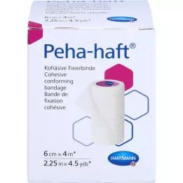 PEHA-HAFT Fiksacinis tvarstis be latekso 6 cmx4 m OTC, 1 vnt