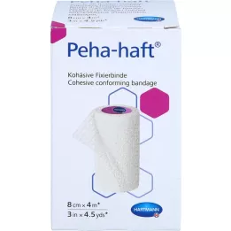 PEHA-HAFT Fiksacinis tvarstis be latekso 8 cmx4 m OTC, 1 vnt