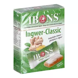 IBONS Ginger Classic Box kramtomi saldainiai, 60 g