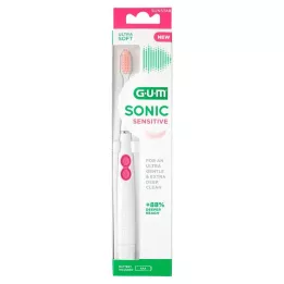 GUM SONIC SENSITIVE Sonic dantų šepetėlis, 1 vnt