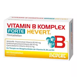 VITAMIN B KOMPLEX forte Hevert tabletės, 60 kapsulių