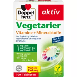 DOPPELHERZ Vegetariški vitaminai ir mineralai active, 100 vnt