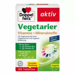 DOPPELHERZ Vegetariški vitaminai ir mineralai active, 100 vnt