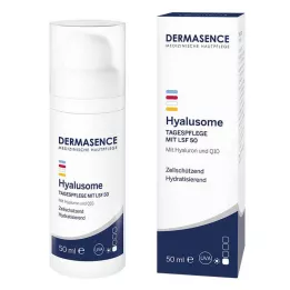 DERMASENCE Hyalusome dienos priežiūros emulsija LSF 50, 50 ml