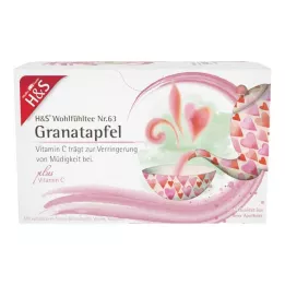 H&amp;S Granatai su vitamino C filtravimo maišeliu, 20X2 g