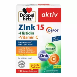 DOPPELHERZ Cinko+Histidino Depot tabletės aktyvios, 100 vnt