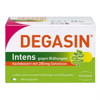 Degasin intens 280 mg minkštos kapsulės, 32 vnt