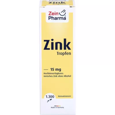 ZINK TROPFEN 15 mg jonizuotos medžiagos, 50 ml