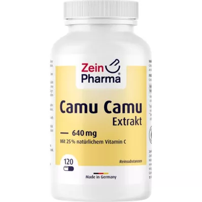 CAMU CAMU EXTRAKT Kapsulės 640 mg, 120 vnt