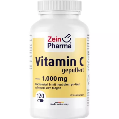 VITAMIN C KAPSELN 1000 mg buferinio tirpalo, 120 vnt