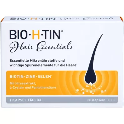 BIO-H-TIN Hair Essentials mikroelementų kapsulės, 30 kapsulių