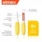 ELMEX Tarpdančių šepetėliai ISO 4 dydžio 0,7 mm geltoni, 8 vnt