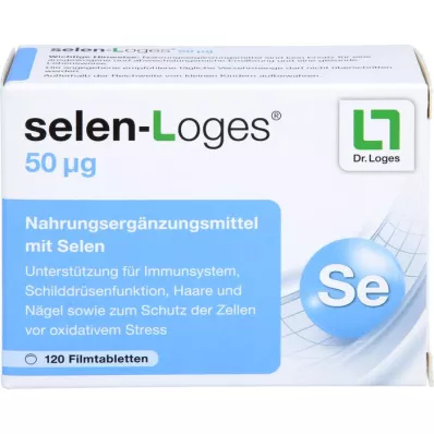 SELEN-LOGES 50 µg plėvele dengtos tabletės, 120 vnt