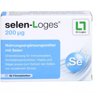 SELEN-LOGES 200 µg plėvele dengtos tabletės, 60 vnt