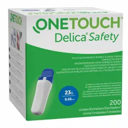 ONE TOUCH Delica saugios vienkartinės auskarų vėrimo priemonės 23 G, 200 vnt