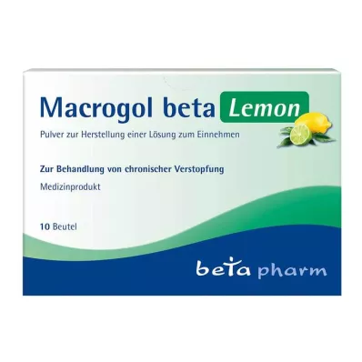 MACROGOL beta Lemon Plv.z.Her.e.Lsg.z.Oral, 10 vnt MACROGOL beta Lemon Plv.z.Her.e.Lsg.z.Oral, 10 vnt