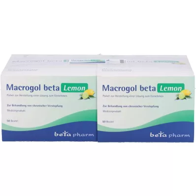 MACROGOL beta Lemon Plv.z.Her.e.Lsg.z.Oral, 100 vnt