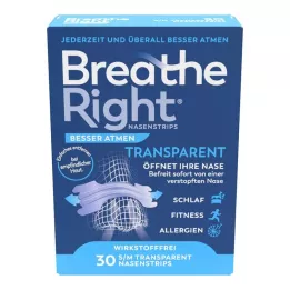 BESSER Atmen Breathe Right nosies pleistrai, 30 vnt