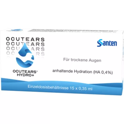 OCUTEARS Hydro+ akių lašai, vienadozės pipetės, 15X0,35 ml