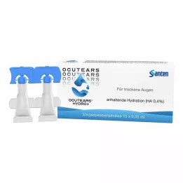 OCUTEARS Hydro+ akių lašai, vienadozės pipetės, 15X0,35 ml