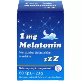 MELATONIN 1 mg kapsulės, 60 vnt