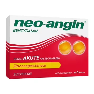 neo-angin Benzidaminas nuo ūmaus gerklės skausmo citrina, 40 vnt neo-angin Benzidaminas nuo ūmaus gerklės skausmo citrina, 40 vnt