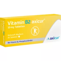 VITAMIN B2 AXICUR 10 mg tabletės, 20 vnt