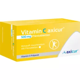 VITAMIN C AXICUR 500 mg plėvele dengtos tabletės, 100 vnt
