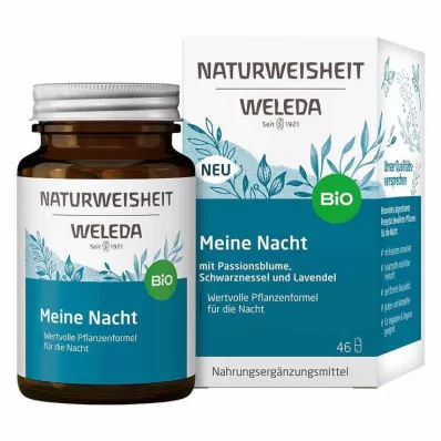 Weleda Natural Wisdom My Night kapsulės, 46 vnt