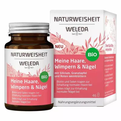 Weleda Natural Wisdom My Hair Blakstienos &amp; Nagų kapsulės, 46 vnt