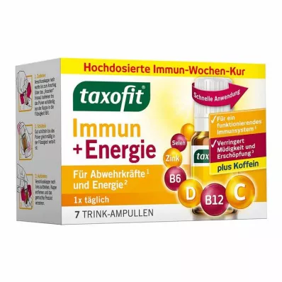 Taxofit Immune & energetinio gėrimo ampulės, 7X10 ml Taxofit Immune & energetinio gėrimo ampulės, 7X10 ml