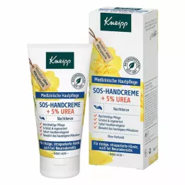 KNEIPP SOS-Rankų kremas+5% karbamido vakarinė pirmuonė, 50 ml