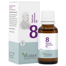 BIOCHEMIE Pflüger 8 Natrium chloratum D 6 rutuliukai, 15 g