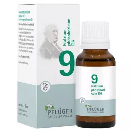 BIOCHEMIE Pflüger 9 Natrium phosphoricum D 6 rutuliukai, 15 g