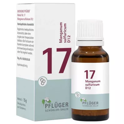 Biochemija Pflueger 17 Manganum sulfuricum D 12 rutuliukai, 15 g