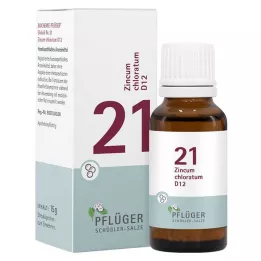 BIOCHEMIE Pflüger 21 Zincum chloratum D 12 rutuliukų, 15 g