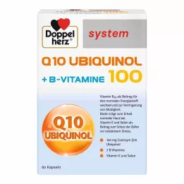DOPPELHERZ Q10 Ubichinolis 100 sisteminių kapsulių, 60 kapsulių