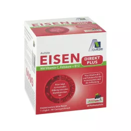 EISEN DIREKT plius vitaminas C+folio rūgštis+B12 milteliai, 60 vnt