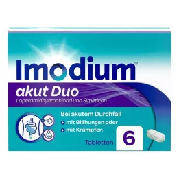 IMODIUM acute duo 2 mg/125 mg tabletės, 6 vnt