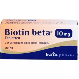 BIOTIN BETA 10 mg tabletės, 20 vnt
