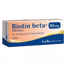 BIOTIN BETA 10 mg tabletės, 20 vnt