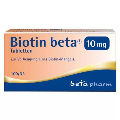 BIOTIN BETA 10 mg tabletės, 100 vnt BIOTIN BETA 10 mg tabletės, 100 vnt