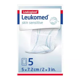 LEUKOMED odai jautrus sterilus 5x7,2 cm, 5 vnt
