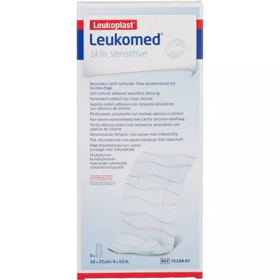 LEUKOMED odai jautrus sterilus 10x25 cm, 5 vnt