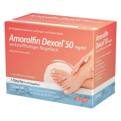 Amorolfin Dexcel® 50 mg/ml aktyvus nagų lakas, 5 ml