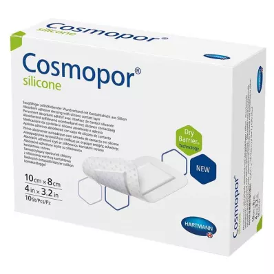Cosmopor® silikoninis žaizdų tvarstis 8x10 cm, 10 vnt