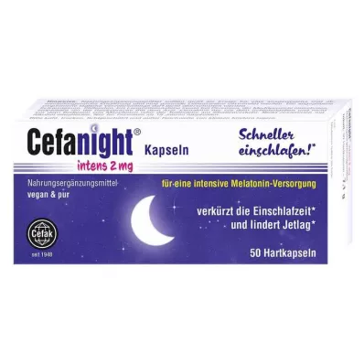 Cefanight intens 2 mg kietos kapsulės, 50 vnt Cefanight intens 2 mg kietos kapsulės, 50 vnt