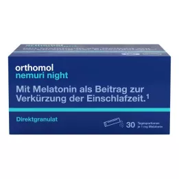 ORTHOMOL nemuri night direct granulės, 30 vnt