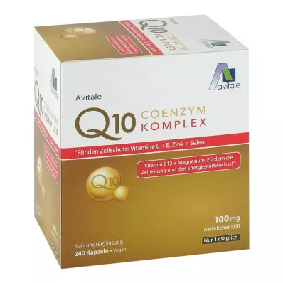 Kofermentas Q10 100 mg kapsulės + vitaminai + mineralai, 240 vnt